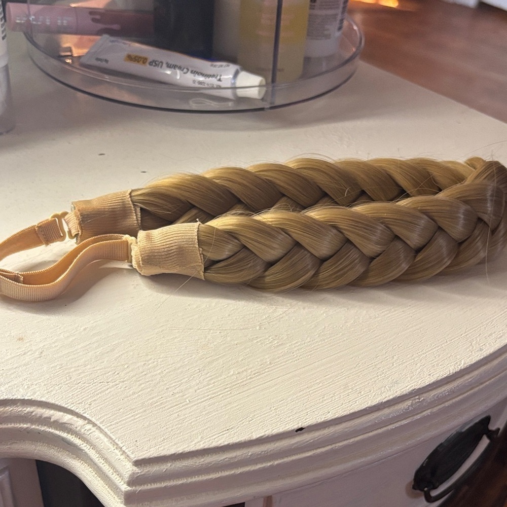 Braided artificial hair chunky headband